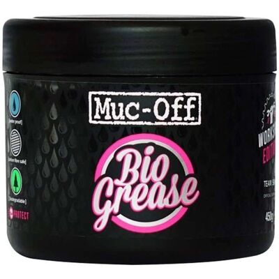 Muc-Off Bio-Grease 450g - Fietsvet Muc-Off Bio-Grease 450g - Fietsvet