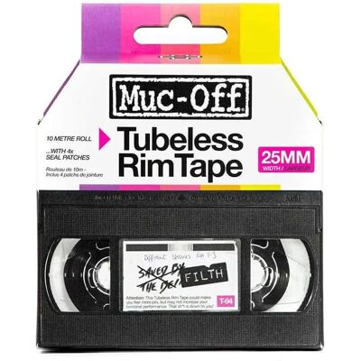 Muc Off Tubeless Fælg Tape - Sort, 25mm, 10m Muc Off Tubeless Fælg Tape - Sort, 25mm, 10m