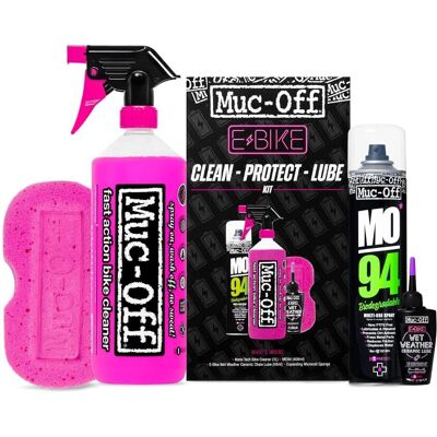 Muc-Off E-Bike Reiniger, Schutz & Schmier-Kit - Fahrradpflege-Set Muc-Off E-Bike Reiniger, Schutz & Schmier-Kit - Fahrradpflege-Set