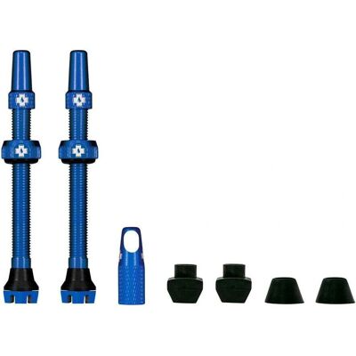 Muc-Off Blue 44mm Tubeless Presta Valves - Bike Accessory Muc-Off Blue 44mm Tubeless Presta Valves - Bike Accessory