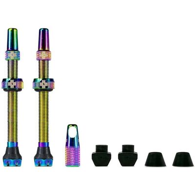 Muc-Off Iridescent 44mm Presta Valves - Tubeless Upgrade Muc-Off Iridescent 44mm Presta Valves - Tubeless Upgrade