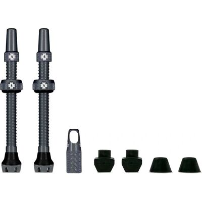 Muc-Off Grå V2 Tubeless Ventil Kit - Prestanda Uppgradering Muc-Off Grå V2 Tubeless Ventil Kit - Prestanda Uppgradering