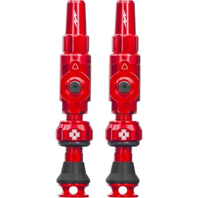 Muc-Off Merk Big Bore Lite Tubeless Ventielen - Rood / 45mm Ventiel Muc-Off Merk Big Bore Lite Tubeless Ventielen - Rood / 45mm Ventiel
