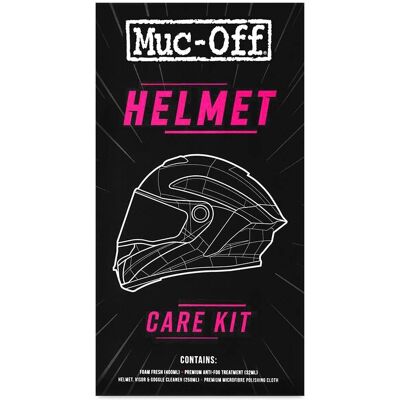 Muc-Off Hjelmpleiesett - Svart - Hjelm, Visir, Antitåke Muc-Off Hjelmpleiesett - Svart - Hjelm, Visir, Antitåke
