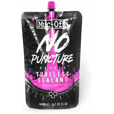 Muc-Off No Puncture Hassle Tubeless Sealant - 140ML - Zwart Muc-Off No Puncture Hassle Tubeless Sealant - 140ML - Zwart