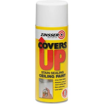 Zinsser ZN7150001E8 CoversUp Aérosol Blanc - Spray en aérosol - Publicité Zinsser ZN7150001E8 CoversUp Aérosol Blanc - Spray en aérosol - Publicité