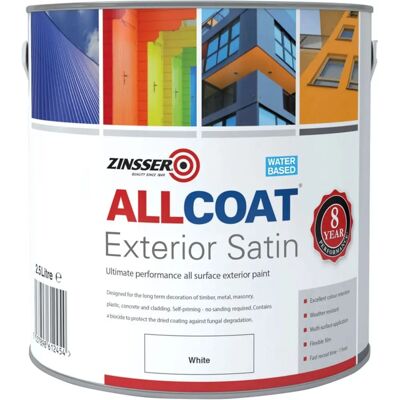 Zinsser ZN7200002C1 AllCoat Exterior White Primer - 2.5L Zinsser ZN7200002C1 AllCoat Exterior White Primer - 2.5L