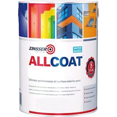 Zinsser Allcoat Exterior Satin - Weatherproof Exterior Paint Zinsser Allcoat Exterior Satin - Weatherproof Exterior Paint