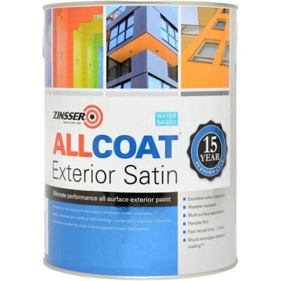 Zinsser Allcoat Exterior Anthracite - Weather-Resistant Exterior Paint Zinsser Allcoat Exterior Anthracite - Weather-Resistant Exterior Paint