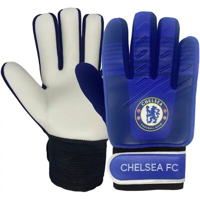 Gants de gardien Chelsea FC pour garçons - 10-16 ans - Publicité Gants de gardien Chelsea FC pour garçons - 10-16 ans - Publicité