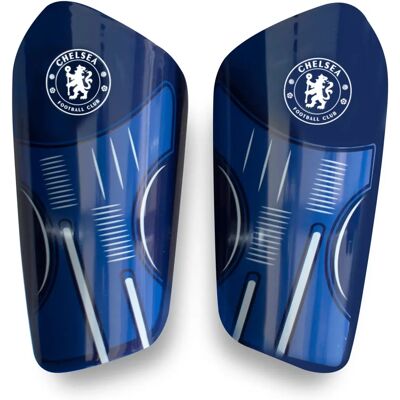 Protector de espinillas Chelsea FC Juvenil Diseño Delta Azul Protector de espinillas Chelsea FC Juvenil Diseño Delta Azul