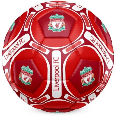 Football Liverpool FC Taille 4 - Rouge/Blanc Cadeau Officiel - Publicité Football Liverpool FC Taille 4 - Rouge/Blanc Cadeau Officiel - Publicité