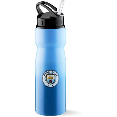 Manchester City FC Aluminium Water Bottle - 750ml Blue Manchester City FC Aluminium Water Bottle - 750ml Blue