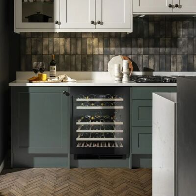 Caple WI6155BG Black Glass Dual Zone Wine Cooler - Wine Cooler Caple WI6155BG Black Glass Dual Zone Wine Cooler - Wine Cooler
