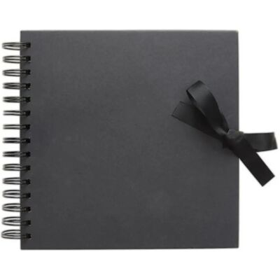 Docrafts Papermania 8x8 Inch Black Scrapbook - Scrapbook Docrafts Papermania 8x8 Inch Black Scrapbook - Scrapbook