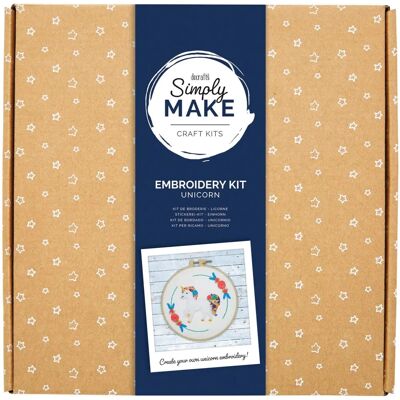 Kit Ricamo Unicorno DoCrafts - Crea il Tuo Artigianato Kit Ricamo Unicorno DoCrafts - Crea il Tuo Artigianato