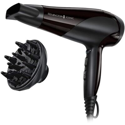 Σεσουάρ Ionic Dry της Remington 2200W - Διπορτισέρ & Συγκεντρωτής - Μαύρο Σεσουάρ Ionic Dry της Remington 2200W - Διπορτισέρ & Συγκεντρωτής - Μαύρο