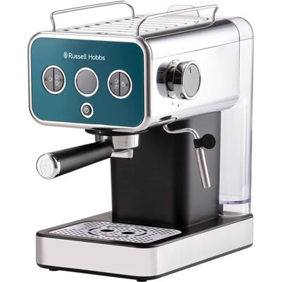 Russell Hobbs Ocean Blue Espresso Coffee Machine - Distinction Model Russell Hobbs Ocean Blue Espresso Coffee Machine - Distinction Model