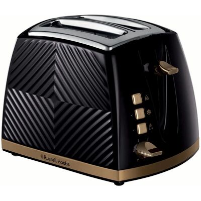 Russell Hobbs 26390 Groove Toaster - 2-Slice Black Russell Hobbs 26390 Groove Toaster - 2-Slice Black