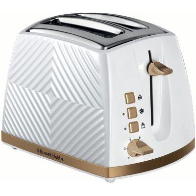 Russell Hobbs 26391 Toaster - 2 Slice, Frozen, Reheat, White Russell Hobbs 26391 Toaster - 2 Slice, Frozen, Reheat, White