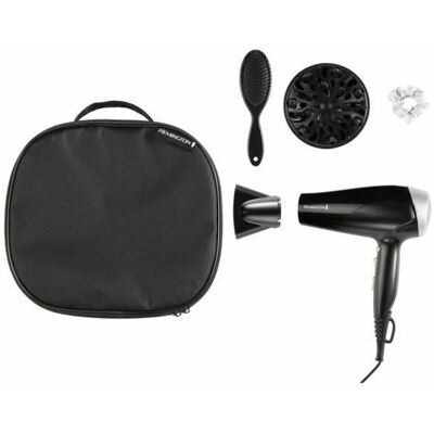 Secador de cabelo Remington D3171GP Preto - Conjunto de presente de estilo Secador de cabelo Remington D3171GP Preto - Conjunto de presente de estilo