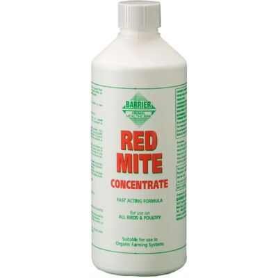 Barrier Red Mite Concentrate - Red Mite - 500ml Bottle Barrier Red Mite Concentrate - Red Mite - 500ml Bottle