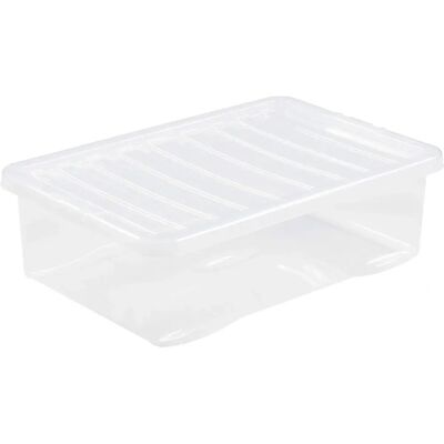 Wham Crystal 32L Storage Box with Lid - Storage Wham Crystal 32L Storage Box with Lid - Storage