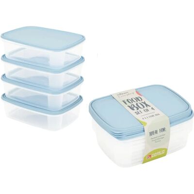 Wham Blue 1L Food Storage Set of 4 - food storage container Wham Blue 1L Food Storage Set of 4 - food storage container