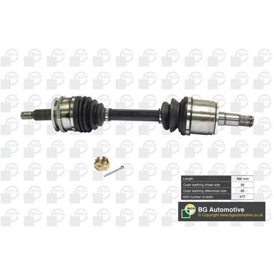BGA DS6101L - Eixo dianteiro esquerdo Mitsubishi L200/Triton IV BGA DS6101L - Eixo dianteiro esquerdo Mitsubishi L200/Triton IV