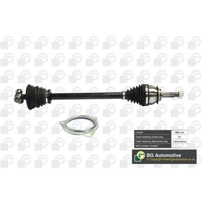 BGA - DS7360L - Front Left - Renault/Dacia - Drive shaft BGA - DS7360L - Front Left - Renault/Dacia - Drive shaft