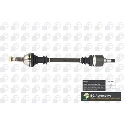 BGA DS6710L Linker voorwiel aandrijfas - Aandrijfas BGA DS6710L Linker voorwiel aandrijfas - Aandrijfas