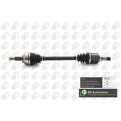 BGA - DS7354L - Linker vooras - Kangoo II - Aandrijfas BGA - DS7354L - Linker vooras - Kangoo II - Aandrijfas