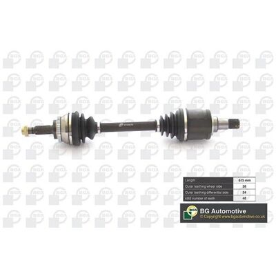BGA DS7608L - Aandrijfas voor Toyota Avensis II BGA DS7608L - Aandrijfas voor Toyota Avensis II
