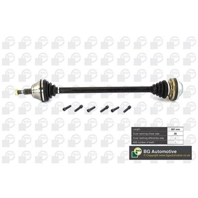 BGA DS9625R Front Right Drive Shaft - Drive Shaft BGA DS9625R Front Right Drive Shaft - Drive Shaft