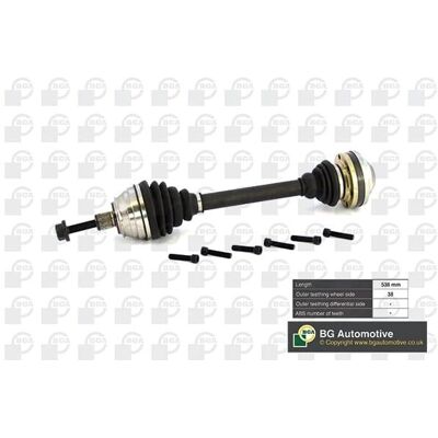 BGA DS9615 Eje de transmisión Volkswagen - Eje delantero BGA DS9615 Eje de transmisión Volkswagen - Eje delantero