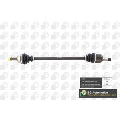 BGA DS2201R Aandrijfas - Recht voor Fiat Punto II BGA DS2201R Aandrijfas - Recht voor Fiat Punto II