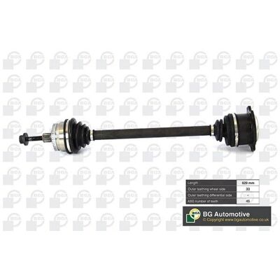 BGA DS9622RA - Främre höger drivaxel - Volkswagen Passat B5 GP BGA DS9622RA - Främre höger drivaxel - Volkswagen Passat B5 GP
