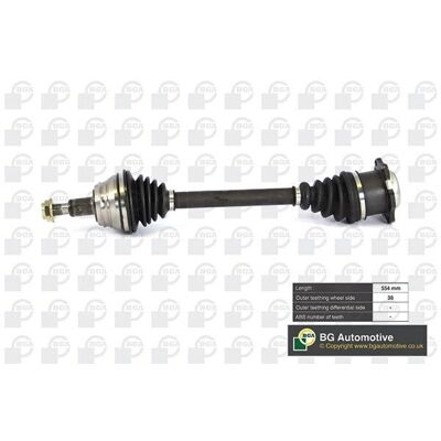 BGA DS9619L Drive Shaft - Venstre foranaksel for VW, Audi, Seat, Skoda BGA DS9619L Drive Shaft - Venstre foranaksel for VW, Audi, Seat, Skoda