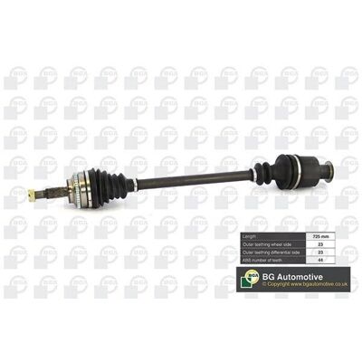 BGA DS7338R - Driveakse til Renault Clio 2, Kangoo I, Kangoo I Express BGA DS7338R - Driveakse til Renault Clio 2, Kangoo I, Kangoo I Express