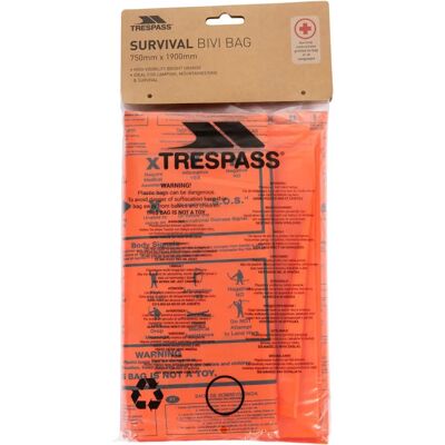 Trespass Radiator Überlebenssack - Hochsichtbar Orange - Überlebensbeutel Trespass Radiator Überlebenssack - Hochsichtbar Orange - Überlebensbeutel