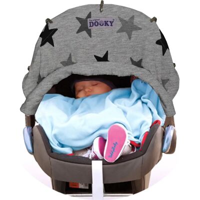 Dooky Copertura solare per passeggino - Stelle grigie Dooky Copertura solare per passeggino - Stelle grigie
