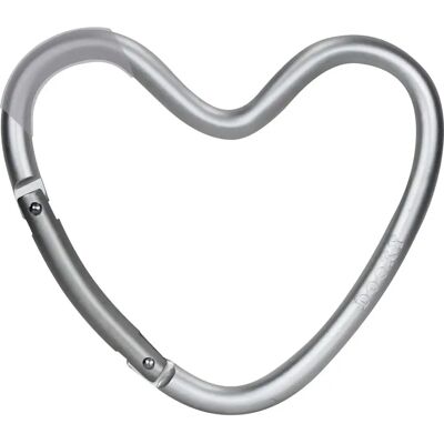 Crochet cœur Dooky - Aluminium, Universel, Argent Crochet cœur Dooky - Aluminium, Universel, Argent