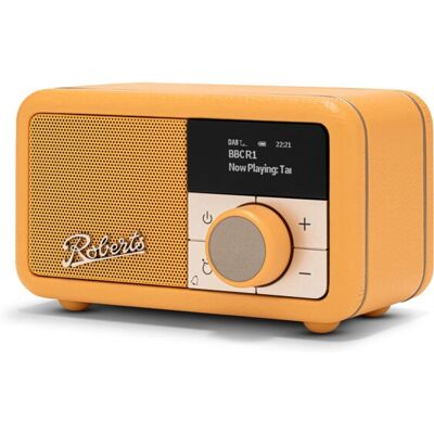 Roberts Revival Petite 2 Tragbar Analog & Digital Gelb - Radio Roberts Revival Petite 2 Tragbar Analog & Digital Gelb - Radio