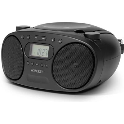 Roberts Zoombox FM Black Portable CD Player - Radio Roberts Zoombox FM Black Portable CD Player - Radio