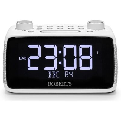 Roberts Ortus 4 Radio Clock - Digital & Analog White Roberts Ortus 4 Radio Clock - Digital & Analog White