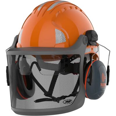 JSP Casque de sécurité EVOGuard Orange, ajustable, ventilé - Publicité JSP Casque de sécurité EVOGuard Orange, ajustable, ventilé - Publicité
