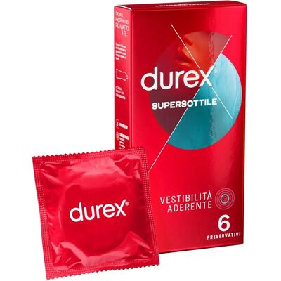 Durex Contatto Comfort - Confezione da 6 - Preservativi sottili Durex Contatto Comfort - Confezione da 6 - Preservativi sottili