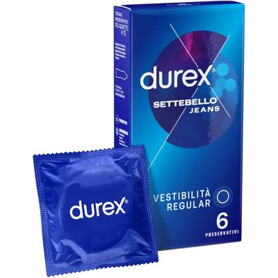 Preservativi Durex Jeans Easy-On - Confezione da 6 - Protezione & Comfort Preservativi Durex Jeans Easy-On - Confezione da 6 - Protezione & Comfort