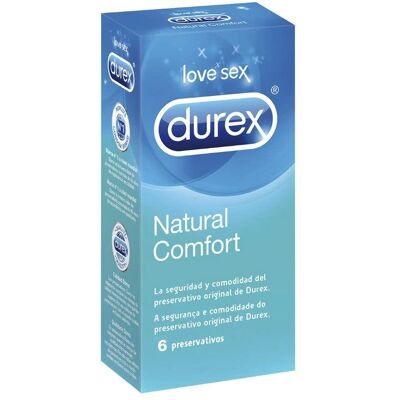 Durex Natural Plus Condones de Látex - Pack de 6 Durex Natural Plus Condones de Látex - Pack de 6