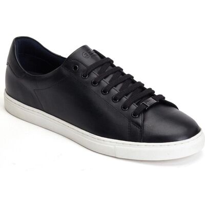 Base London Tucker Leather Sneakers Black - Sneakers Base London Tucker Leather Sneakers Black - Sneakers